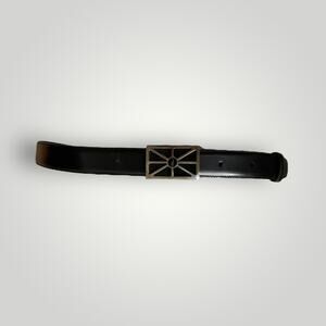 Dunhill Black Leather Belt with Signature “d” Buckle